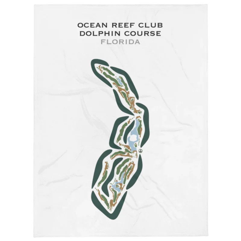 Ocean Reef Club Dolphin Course, Florida - Printed Golf Courses
