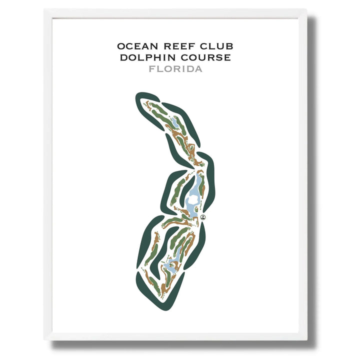 Ocean Reef Club Dolphin Course, Florida - Printed Golf Courses
