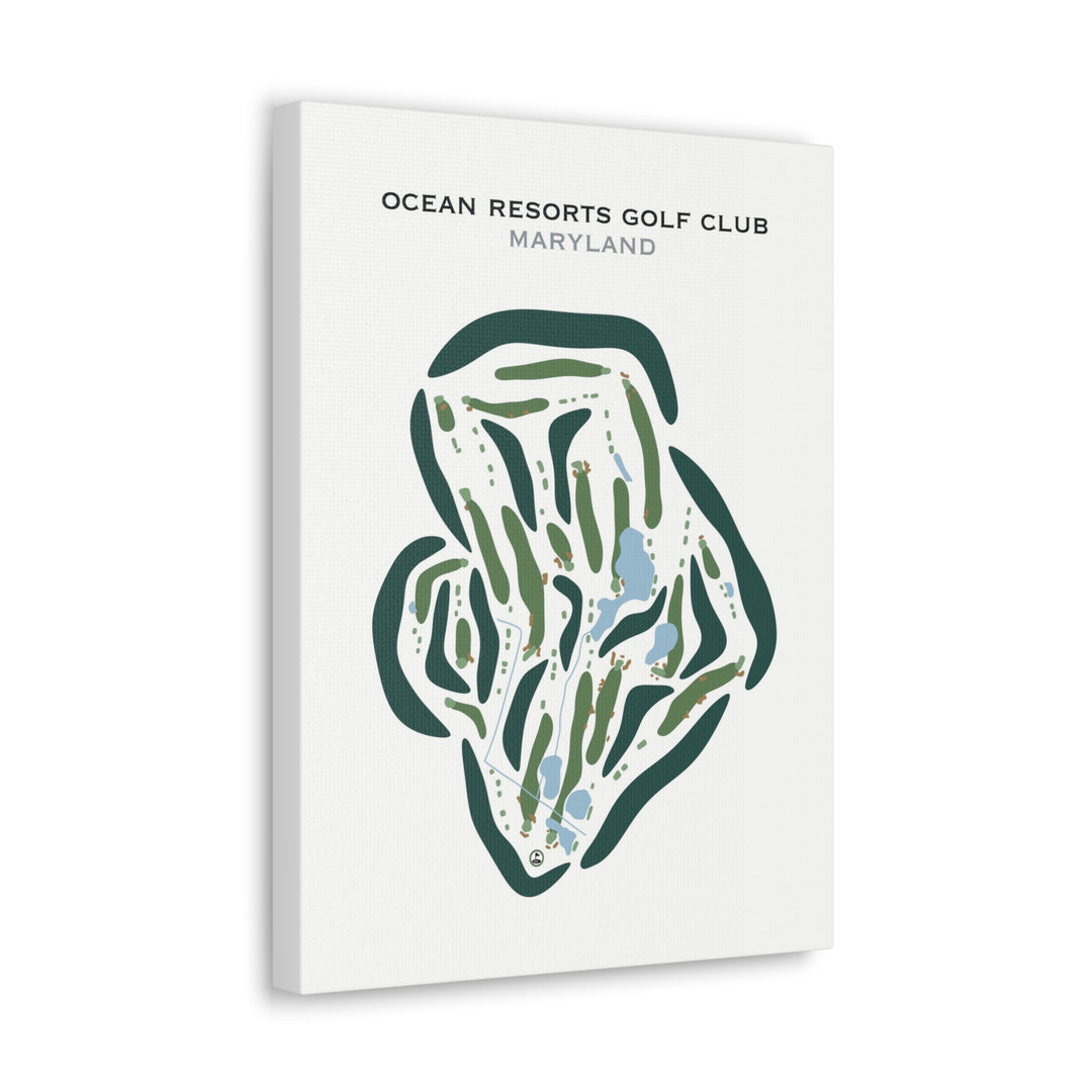 Ocean Resorts Golf Club, Maryland - Printed Golf Courses