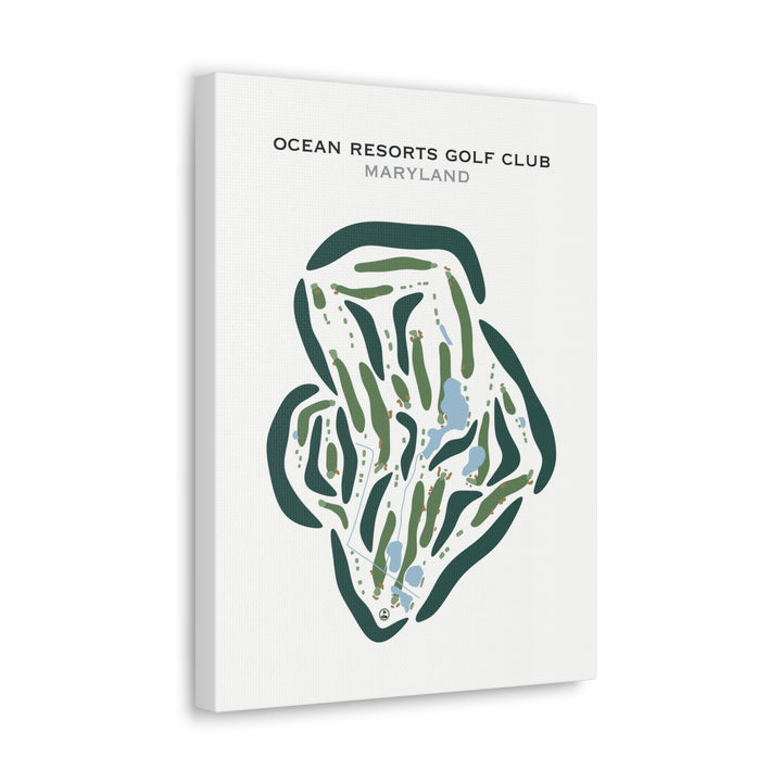 Ocean Resorts Golf Club, Maryland - Printed Golf Courses