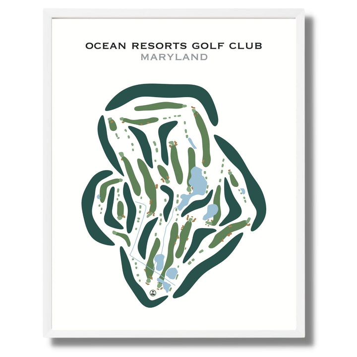 Ocean Resorts Golf Club, Maryland - Printed Golf Courses
