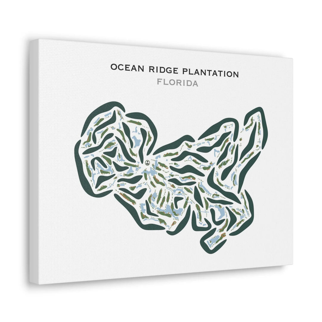 Ocean Ridge Plantation, Florida - Printed Golf Courses