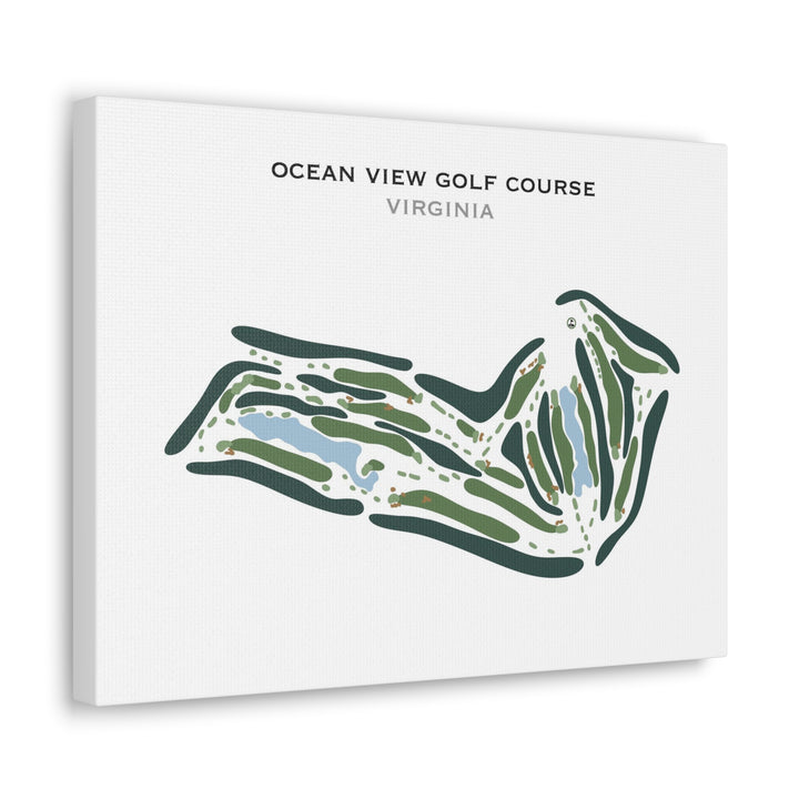 Ocean View Golf Course, Virginia - Printed Golf Course