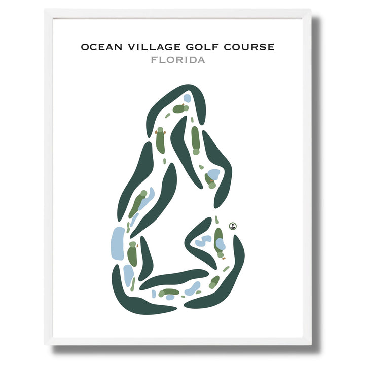 Ocean Village Golf Course, Florida - Printed Golf Courses