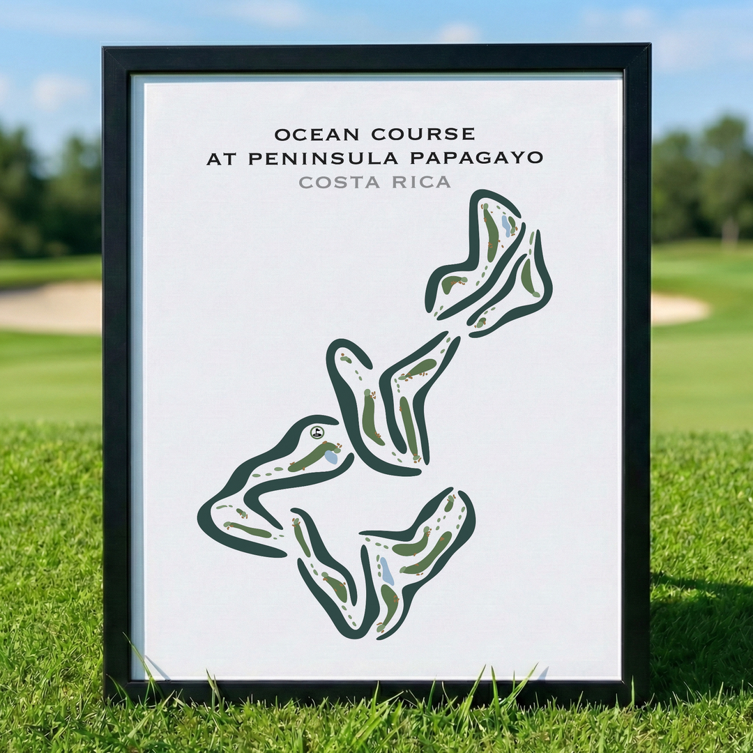 Ocean Course At Peninsula Papagayo, Costa Rica - Printed Golf Courses
