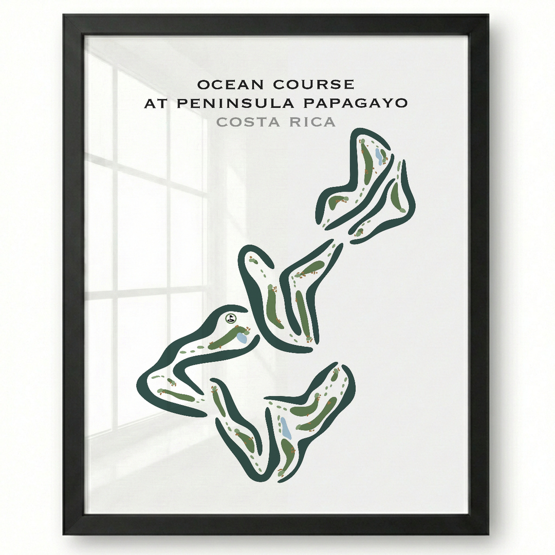 Ocean Course At Peninsula Papagayo, Costa Rica - Printed Golf Courses