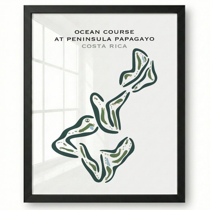Ocean Course At Peninsula Papagayo, Costa Rica - Printed Golf Courses