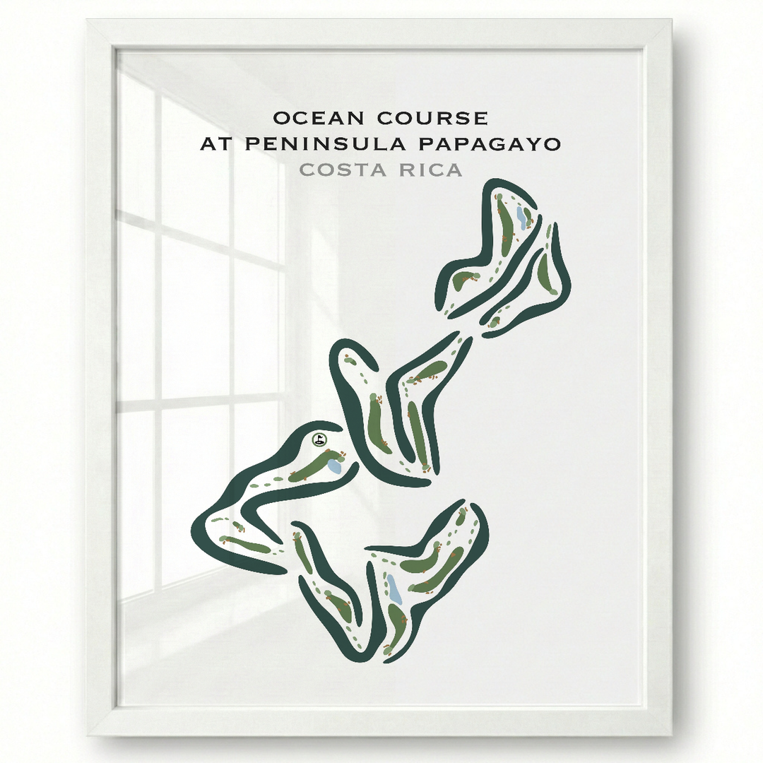 Ocean Course At Peninsula Papagayo, Costa Rica - Printed Golf Courses