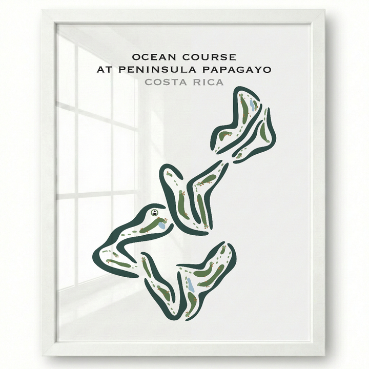 Ocean Course At Peninsula Papagayo, Costa Rica - Printed Golf Courses