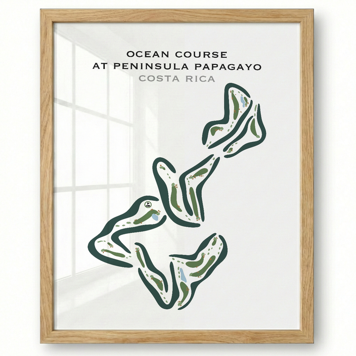 Ocean Course At Peninsula Papagayo, Costa Rica - Printed Golf Courses