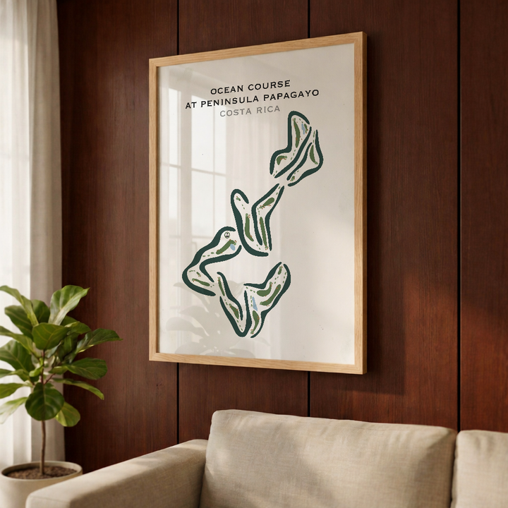 Ocean Course At Peninsula Papagayo, Costa Rica - Printed Golf Courses