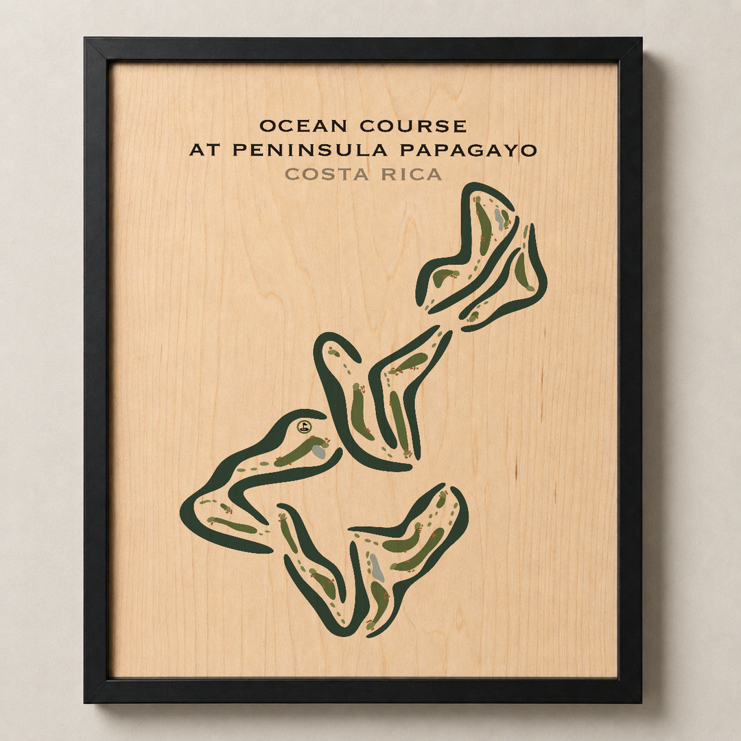 Ocean Course At Peninsula Papagayo, Costa Rica - Printed Golf Courses