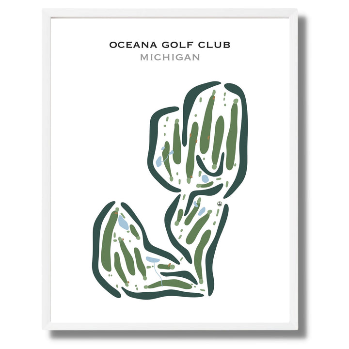 Oceana Golf Club, Michigan - Printed Golf Courses