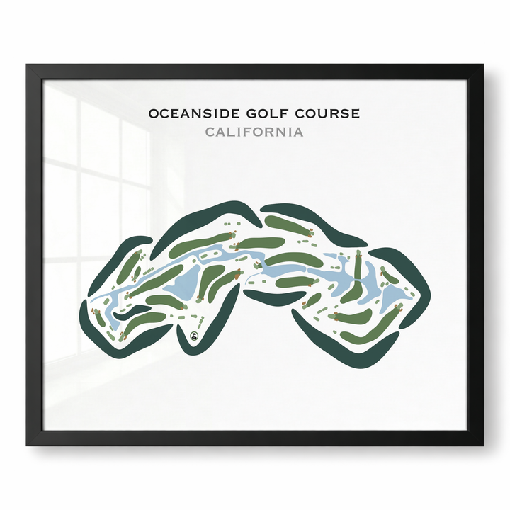 Oceanside Golf Course, California - Printed Golf Courses