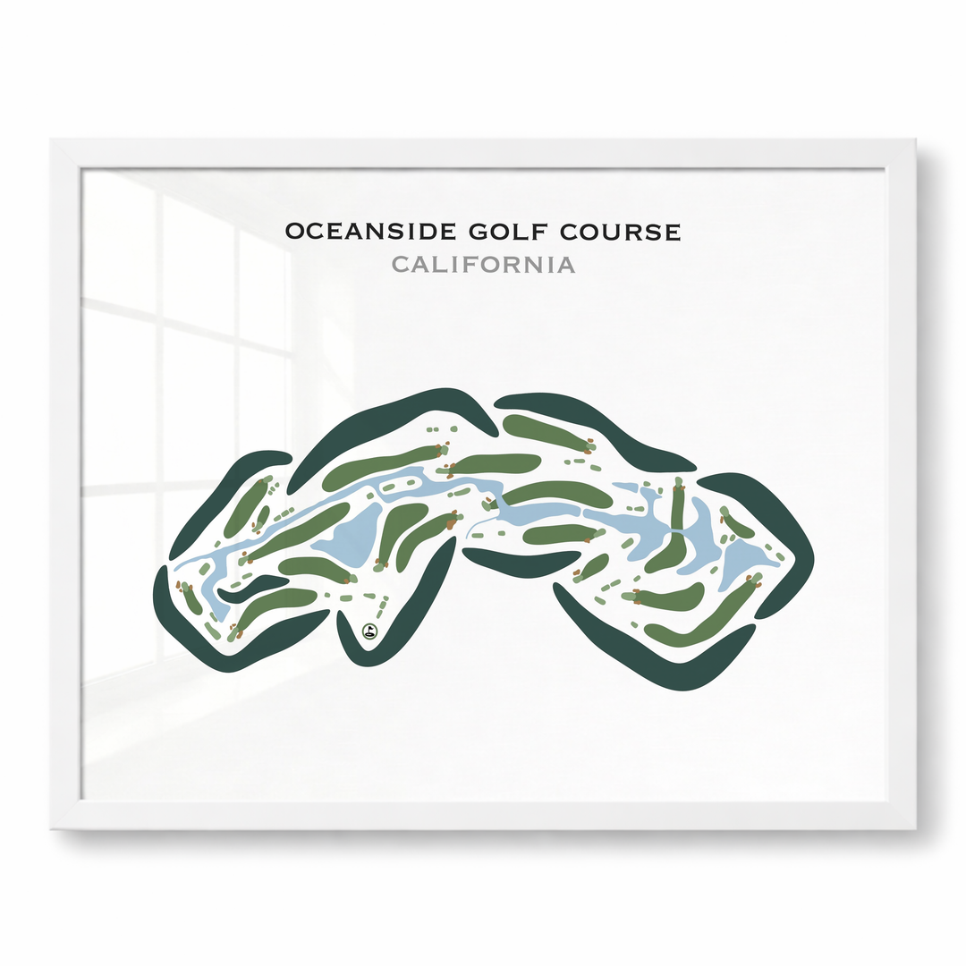 Oceanside Golf Course, California - Printed Golf Courses