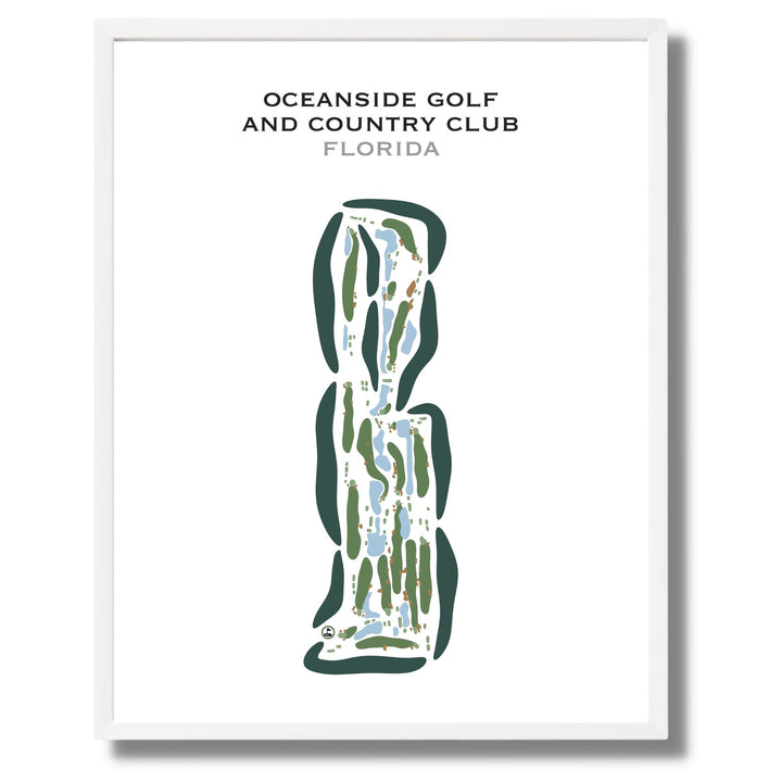 Oceanside Golf & Country Club, Florida - Printed Golf Courses