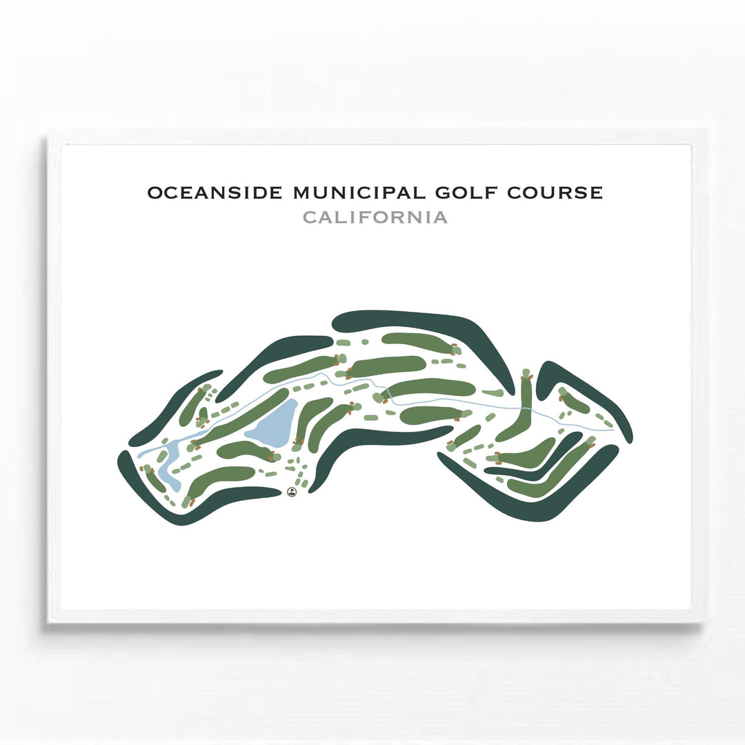 Oceanside Municipal Golf Course, California - Printed Golf Course