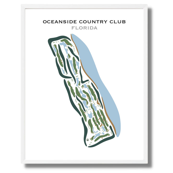 Oceanside Country Club, Florida - Printed Golf Courses