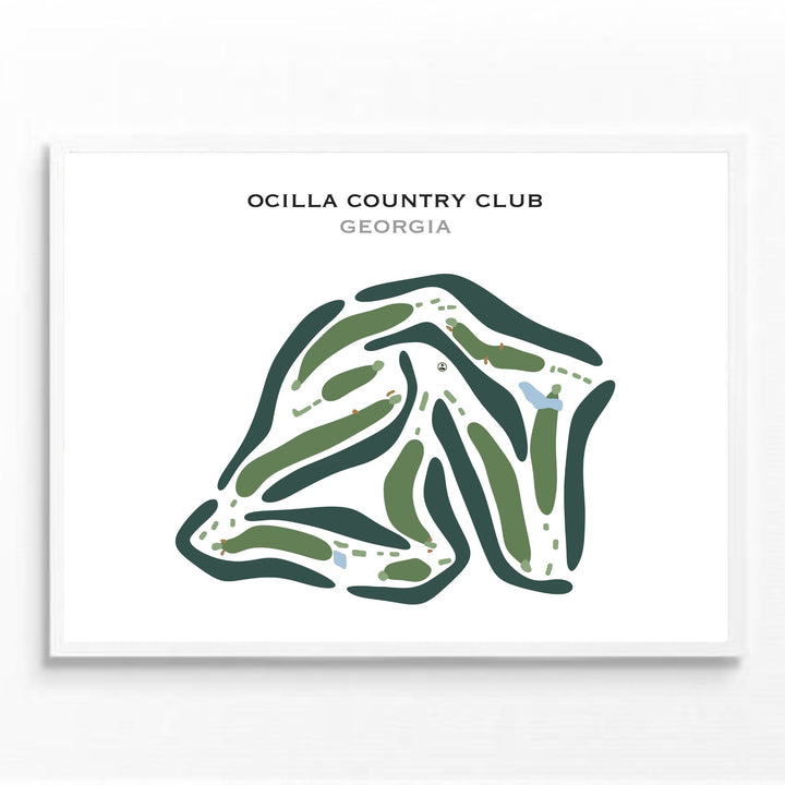 Ocilla Country Club, Georgia - Printed Golf Courses