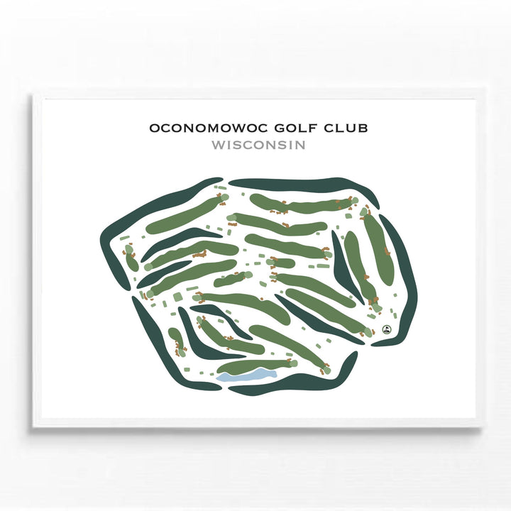 Oconomowoc Golf Club, Wisconsin - Printed Golf Courses