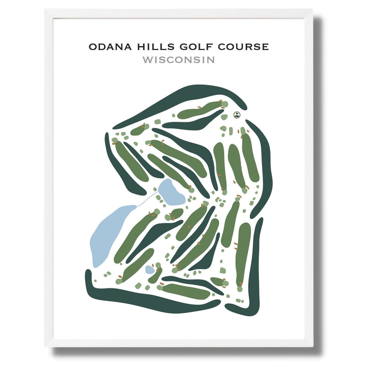 Odana Hills Golf Course, Wisconsin - Printed Golf Courses