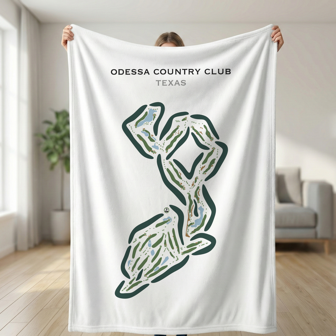 Odessa Country Club, Texas - Printed Golf Courses