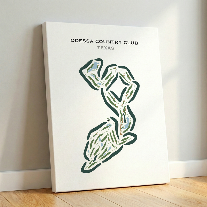 Odessa Country Club, Texas - Printed Golf Courses
