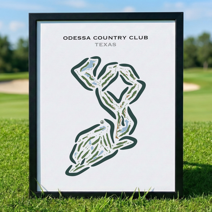 Odessa Country Club, Texas - Printed Golf Courses