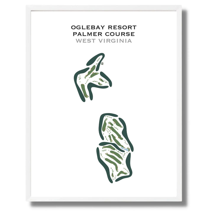 Oglebay Resort Palmer Course, West Virginia - Printed Golf Courses