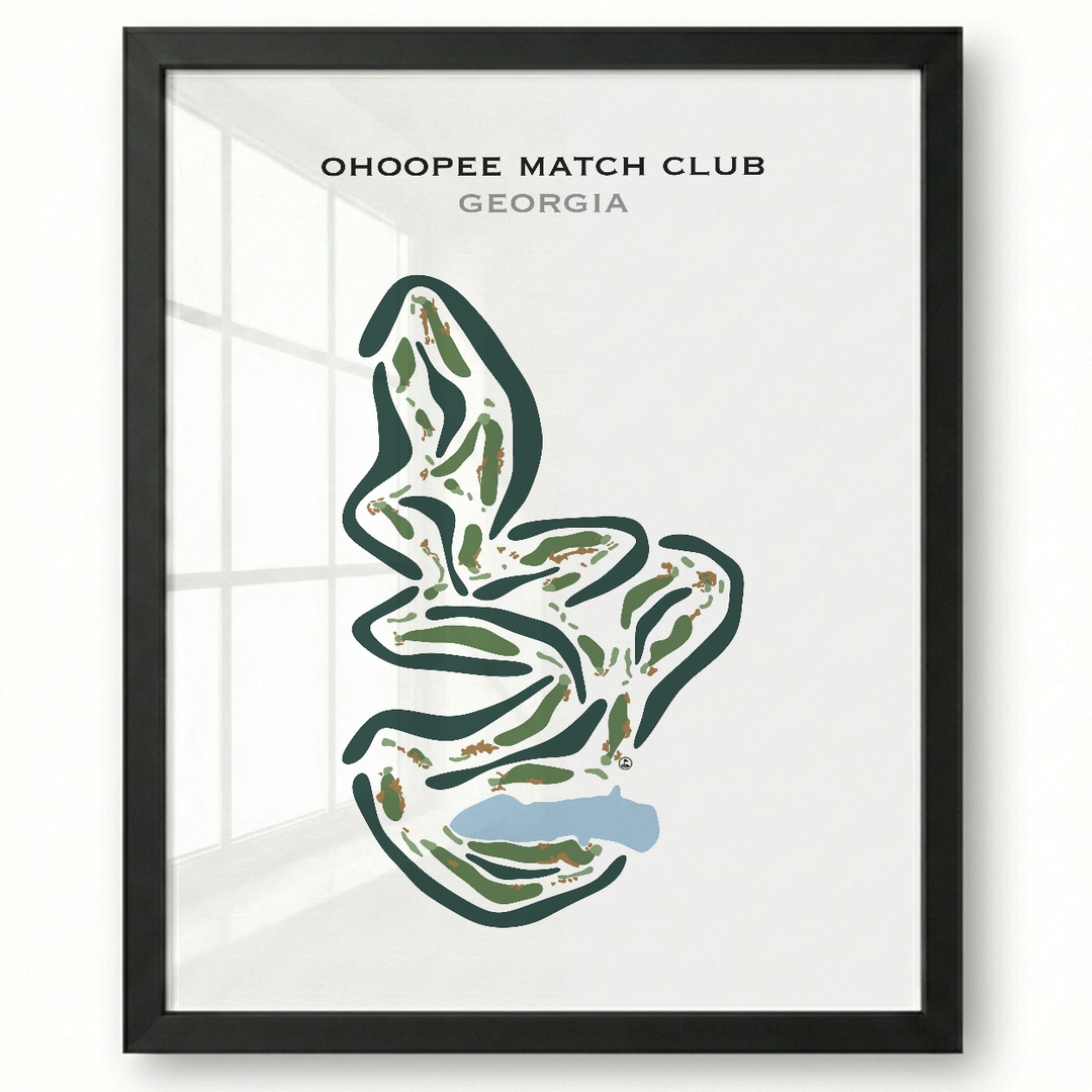Ohoopee Match Club, Georgia - Printed Golf Courses