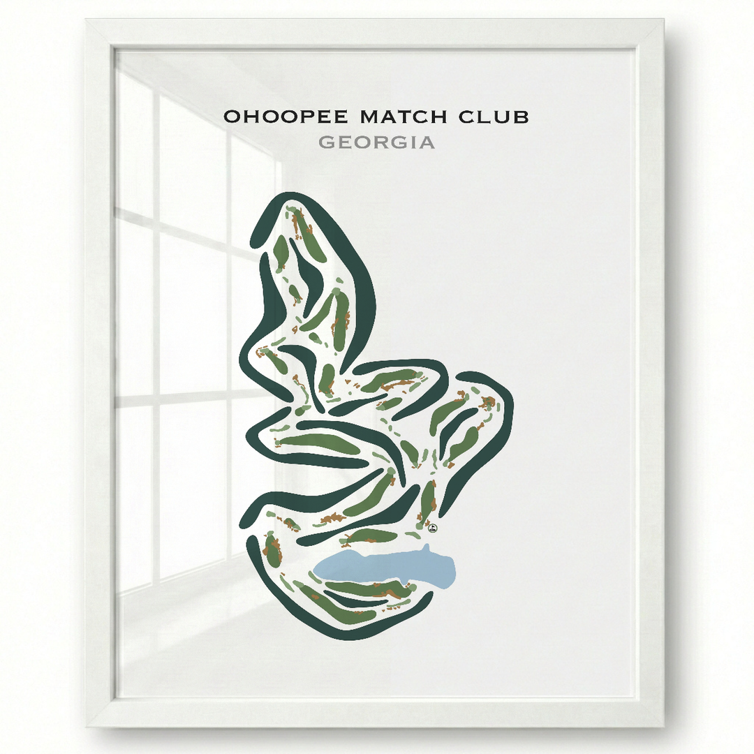 Ohoopee Match Club, Georgia - Printed Golf Courses