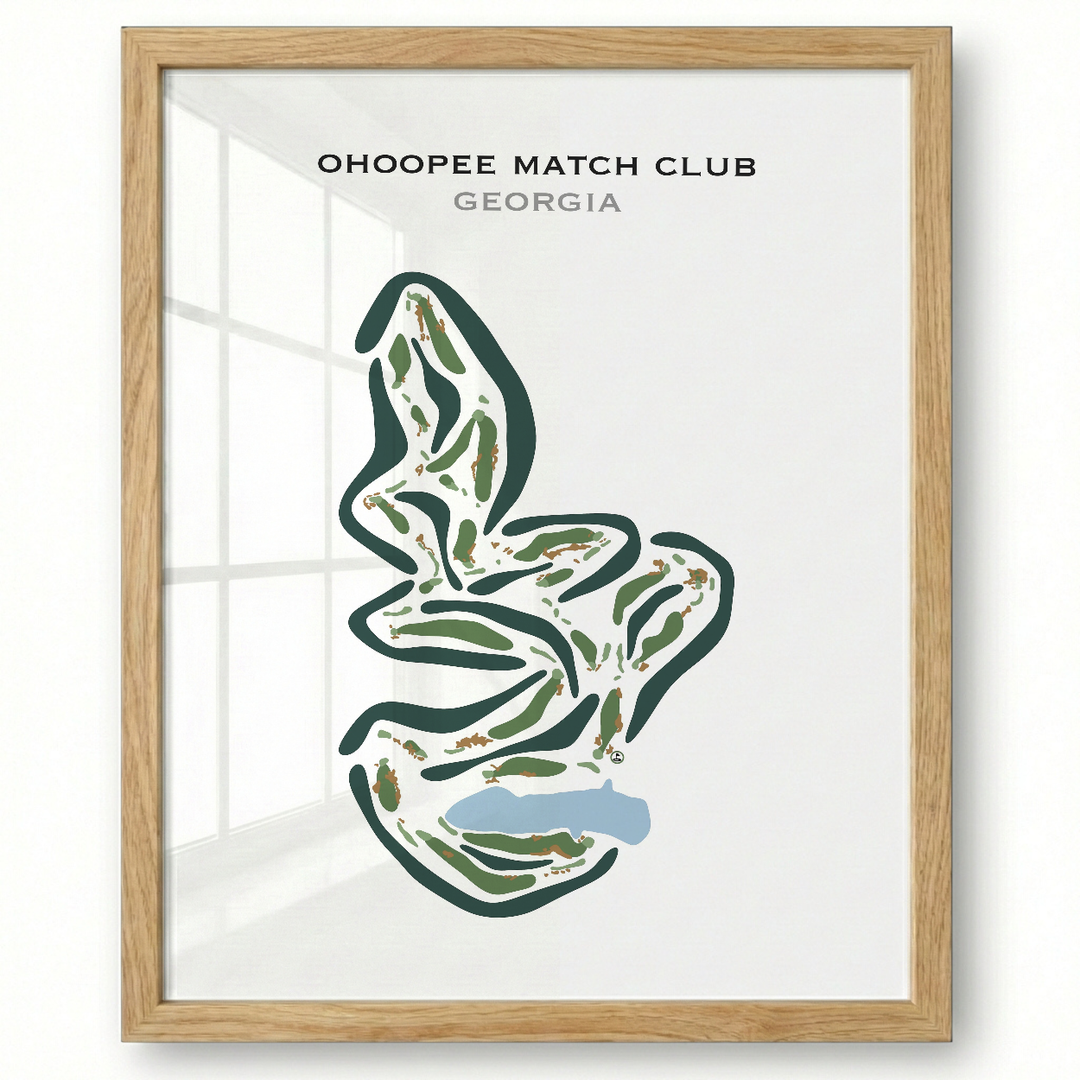 Ohoopee Match Club, Georgia - Printed Golf Courses