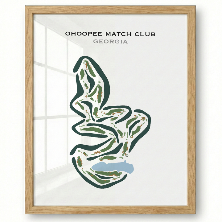Ohoopee Match Club, Georgia - Printed Golf Courses