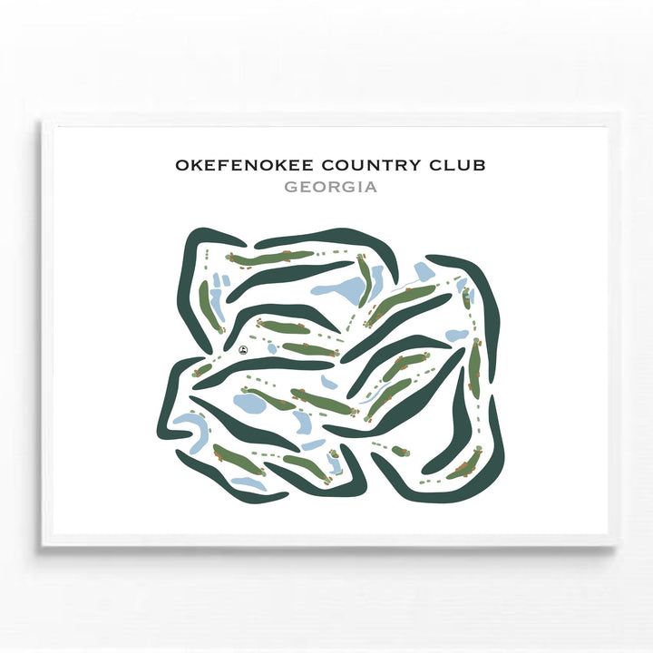 Okefenokee Country Club, Georgia - Printed Golf Courses