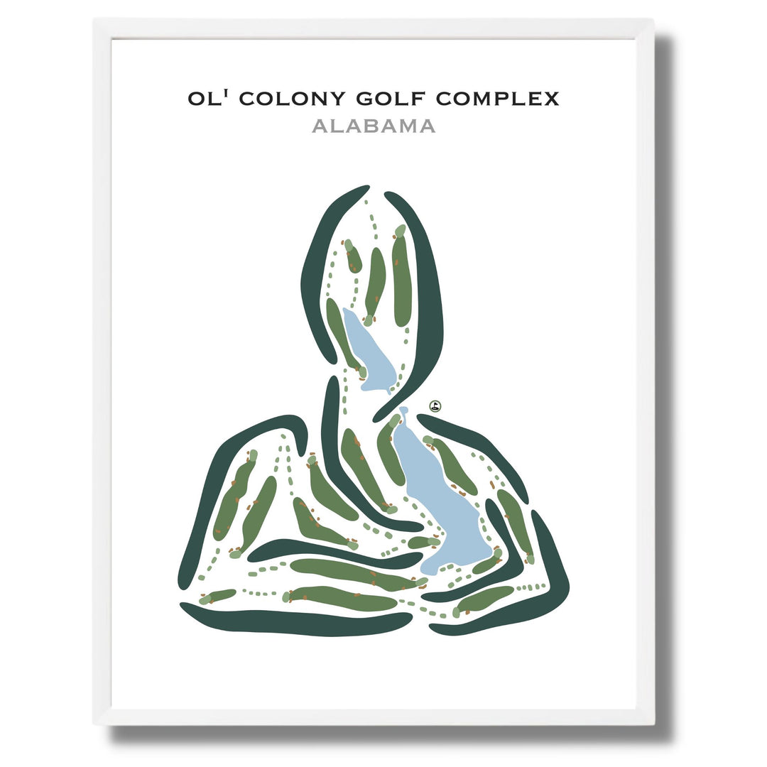 Ol’ Colony Golf Complex, Alabama - Printed Golf Courses