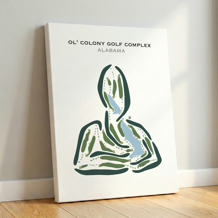Ol’ Colony Golf Complex, Alabama - Printed Golf Courses