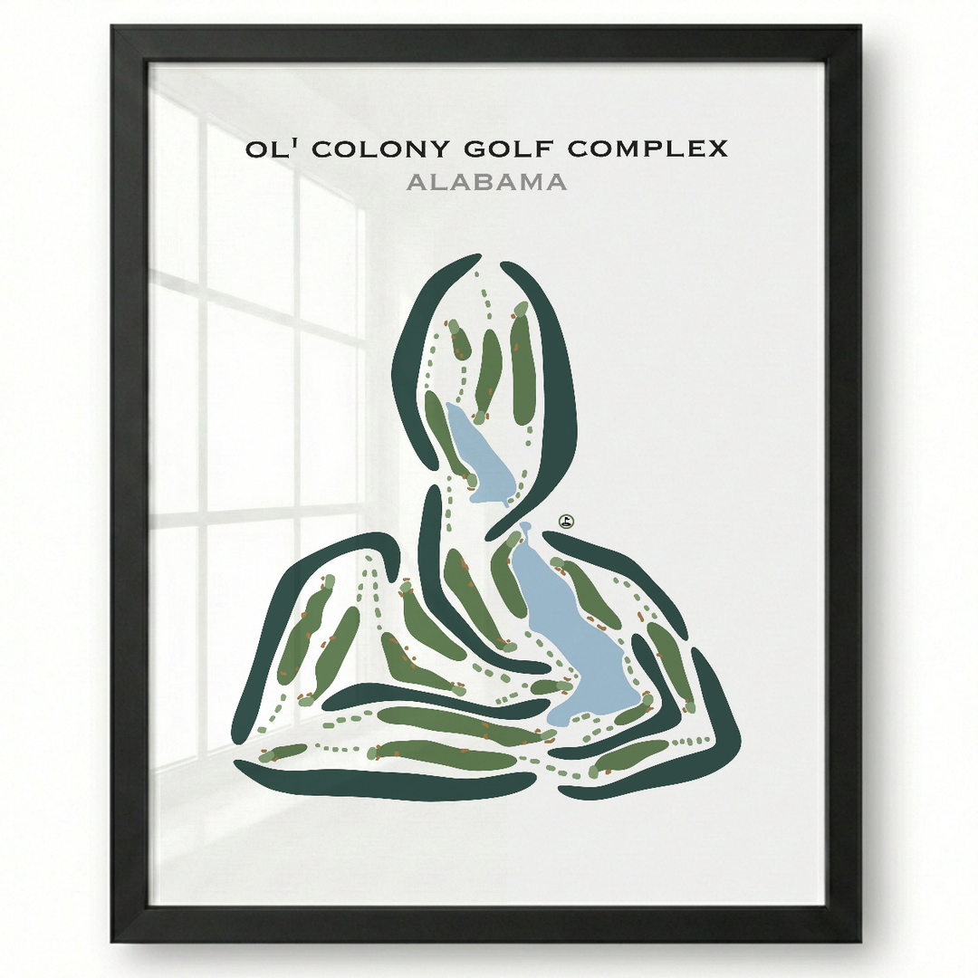 Ol’ Colony Golf Complex, Alabama - Printed Golf Courses