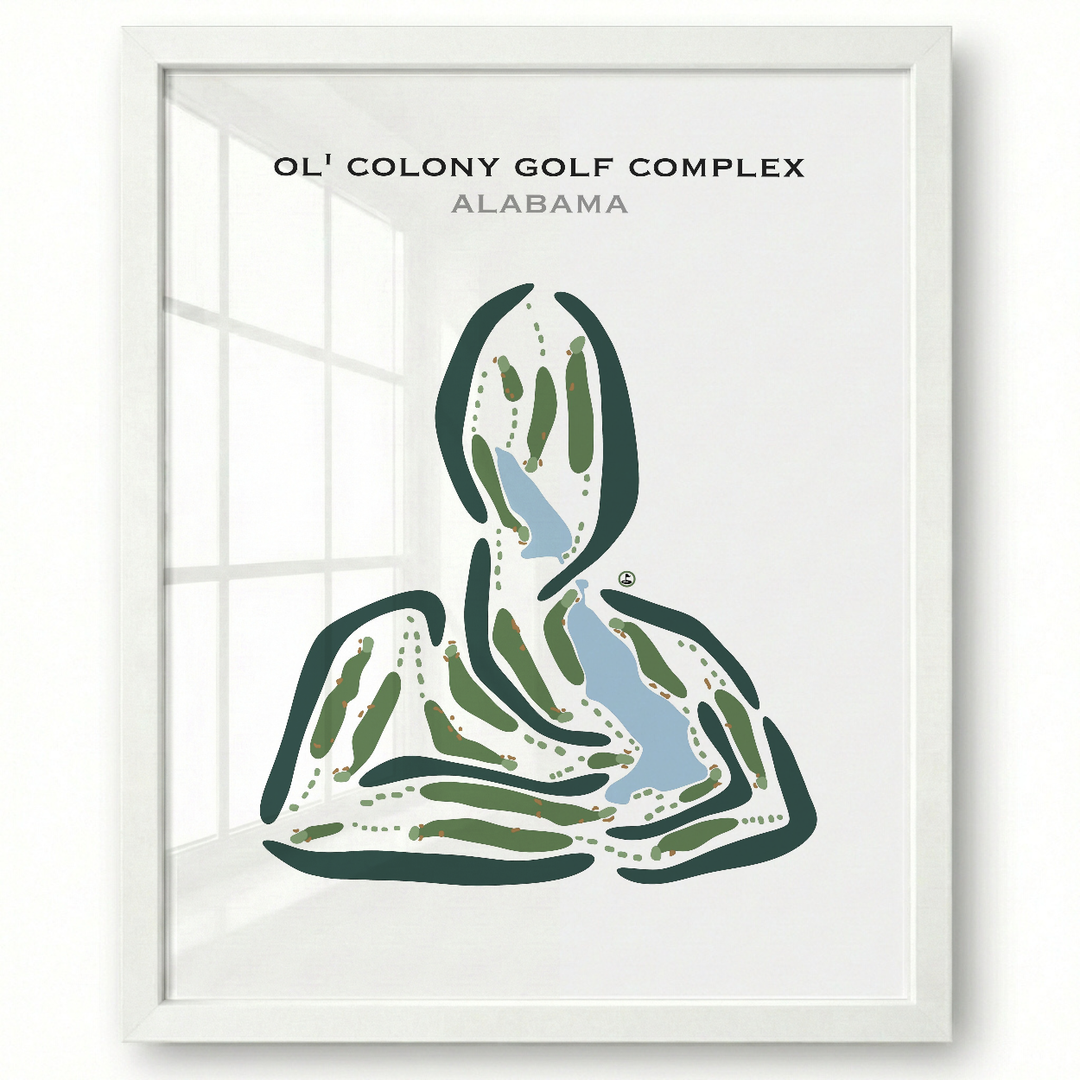Ol’ Colony Golf Complex, Alabama - Printed Golf Courses