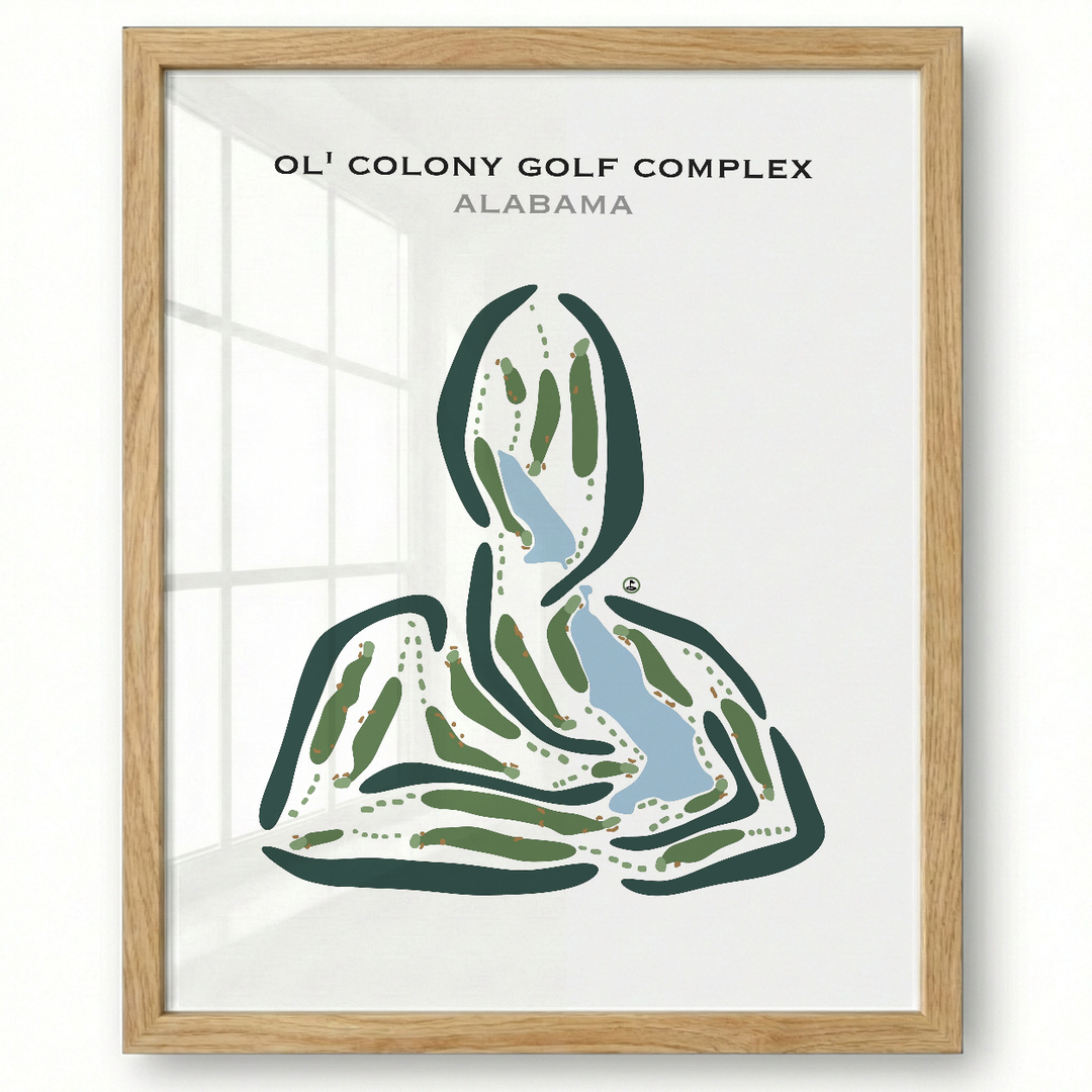 Ol’ Colony Golf Complex, Alabama - Printed Golf Courses