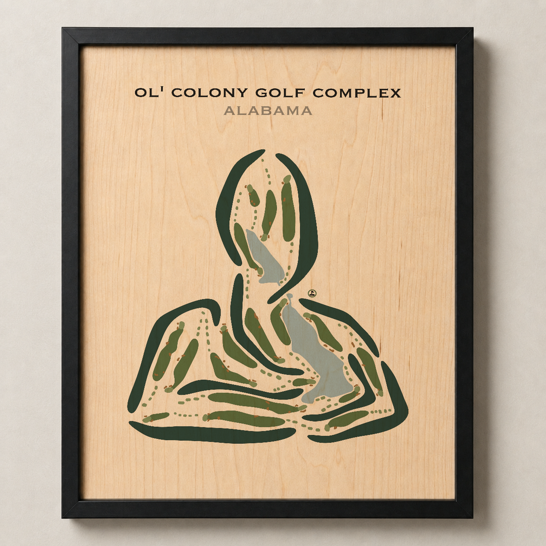 Ol’ Colony Golf Complex, Alabama - Printed Golf Courses