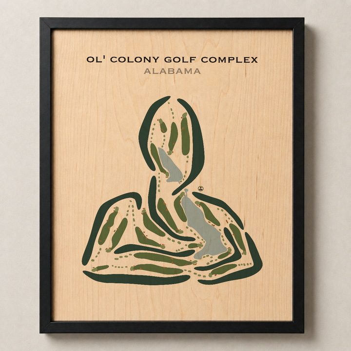 Ol’ Colony Golf Complex, Alabama - Printed Golf Courses