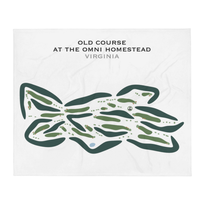 Old Course at The Omni Homestead, Virginia - Printed Golf Courses