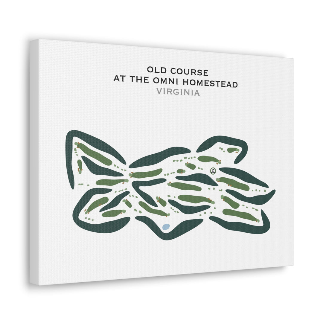 Old Course at The Omni Homestead, Virginia - Printed Golf Courses