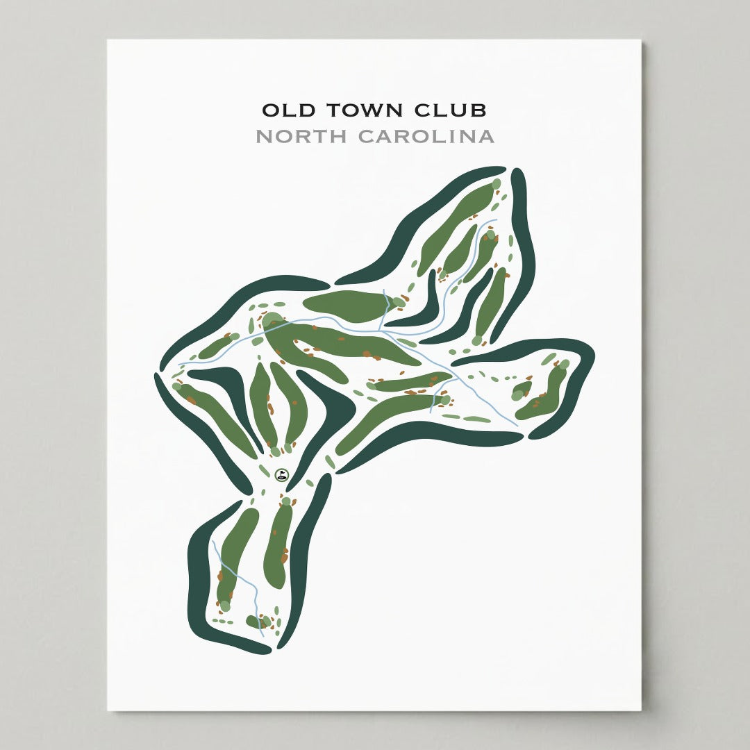 Old Town Club, North Carolina - Printed Golf Courses