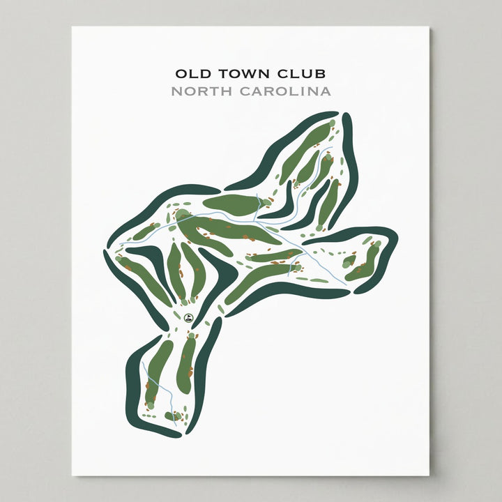 Old Town Club, North Carolina - Printed Golf Courses