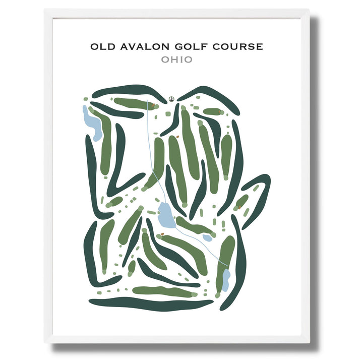 Old Avalon Golf Course, Ohio - Printed Golf Courses