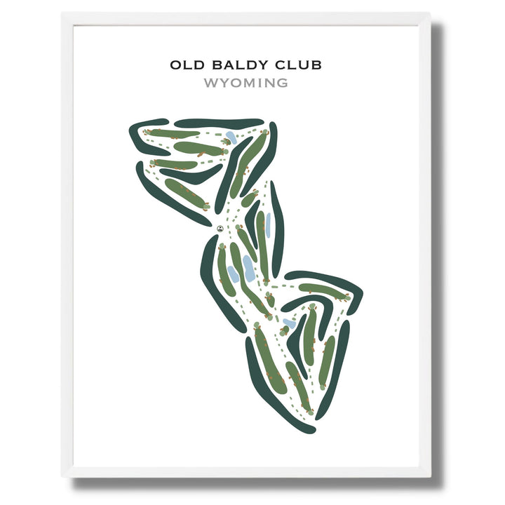 Old Baldy Club, Wyoming - Printed Golf Courses