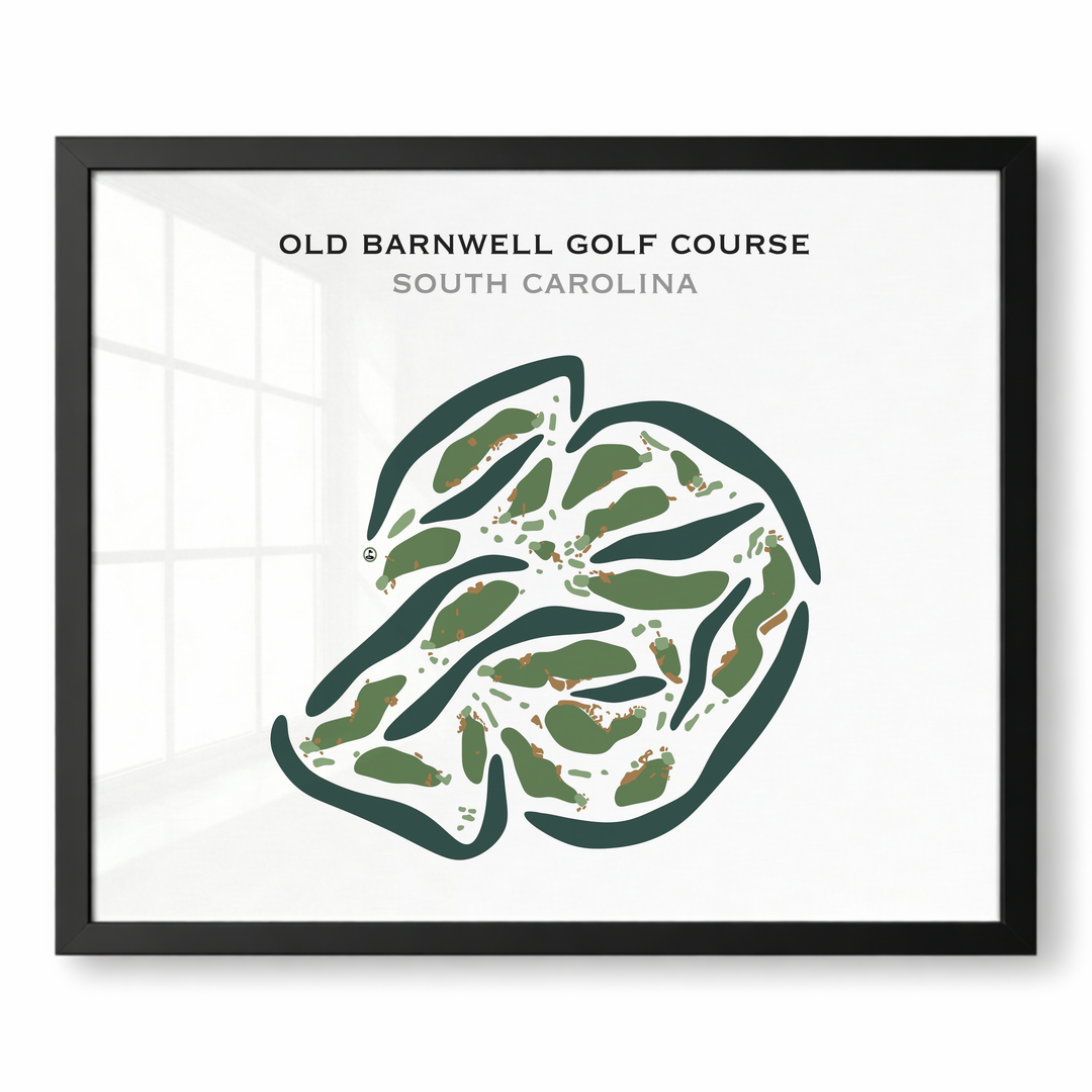 Old Barnwell Golf Course, South Carolina - Printed Golf Courses