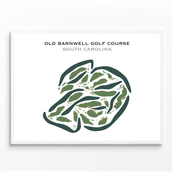 Old Barnwell Golf Course, South Carolina - Printed Golf Courses