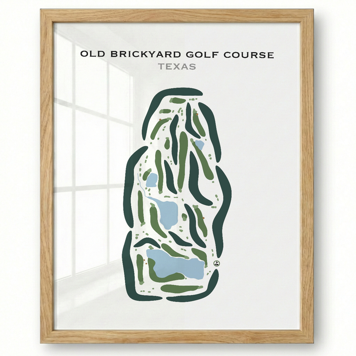 Old Brickyard Golf Course, Texas - Printed Golf Courses